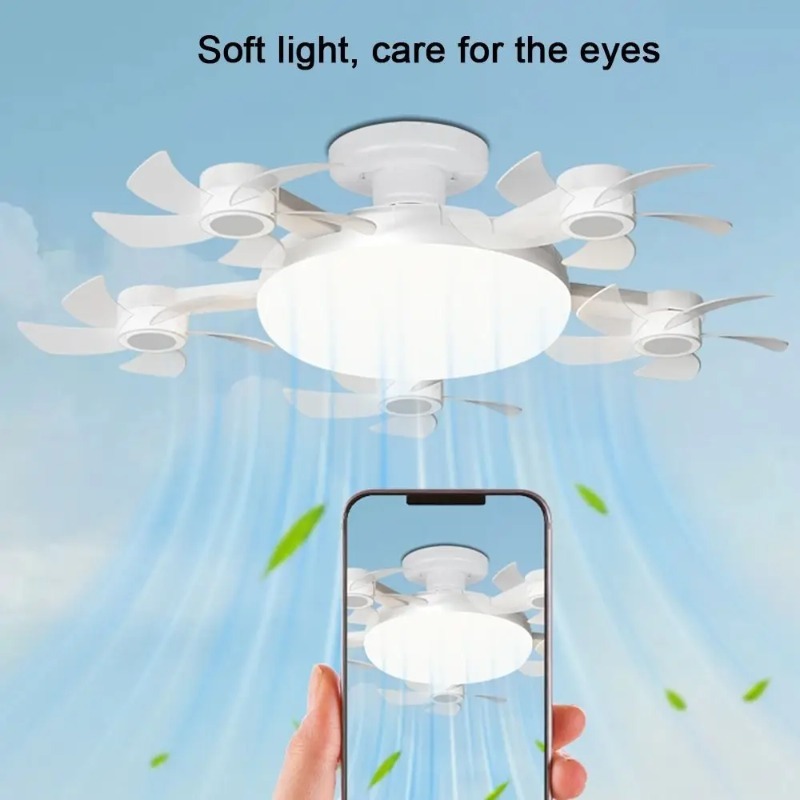 Drone Beacon Light - Kreatywny wentylator sufitowy LED z oświetleniem,